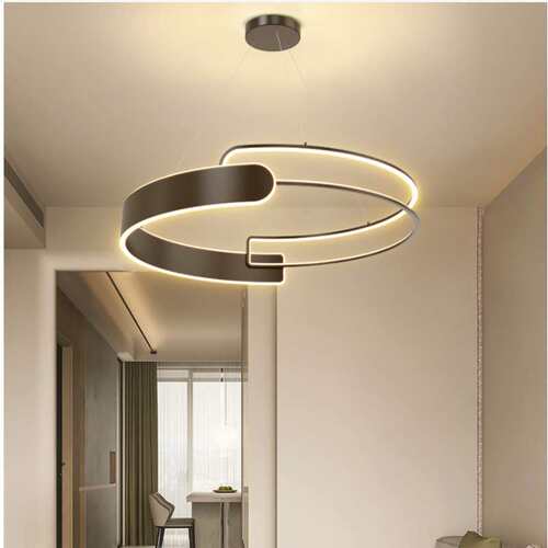 极简约现代吊灯 LED客厅吊灯铝材 1米个性创意线条形吊灯具