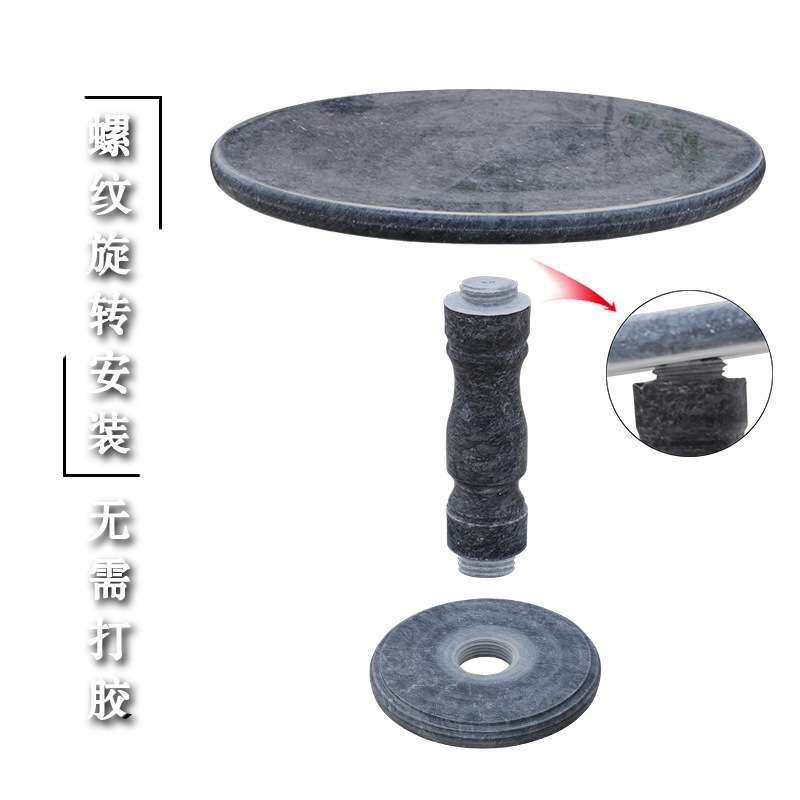 石桌石凳大理石晚霞红石材桌椅家居庭院棋台圆桌石雕摆件厂家