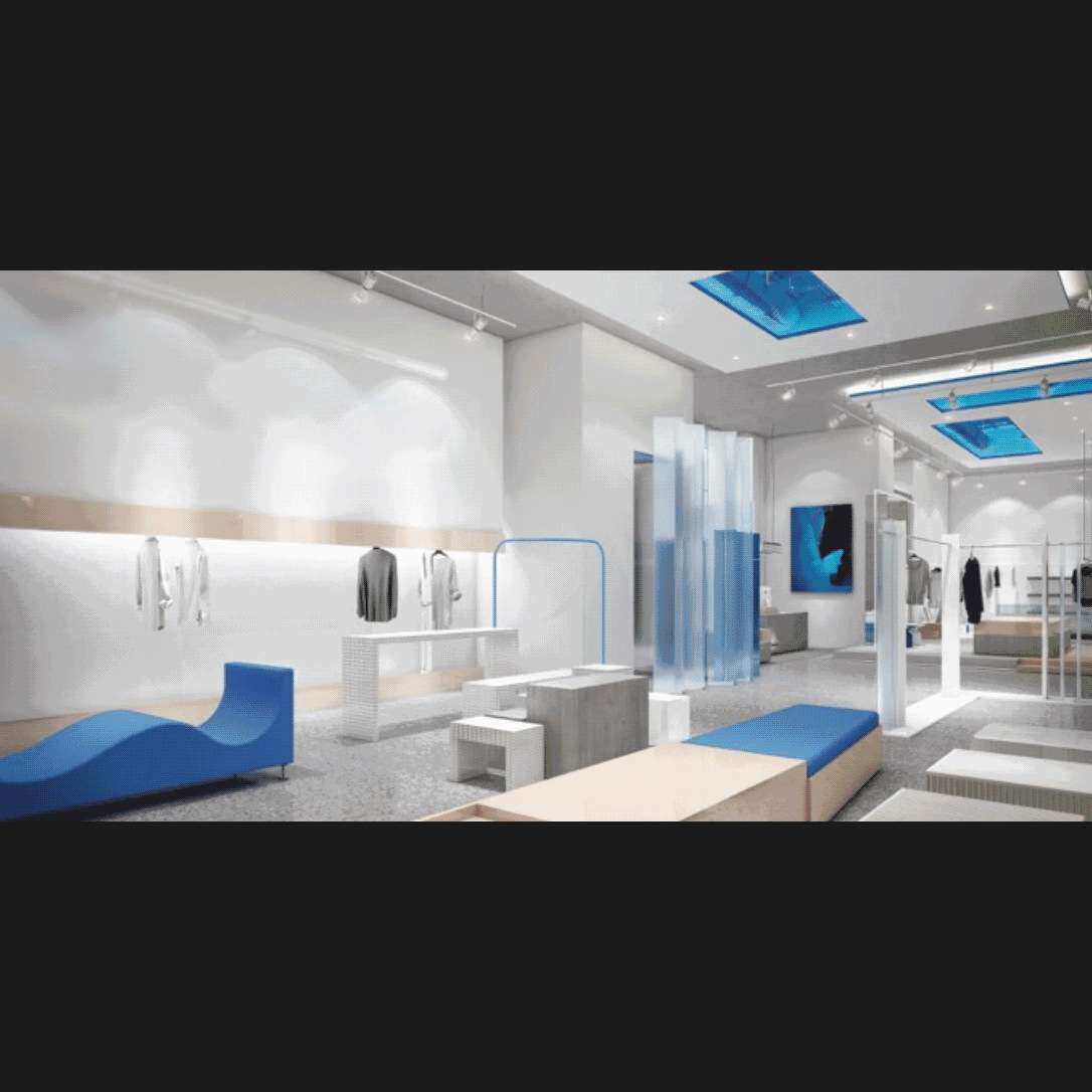 店面SI设计,门面装修,效果图,施工图超市装修商场中岛柜制作