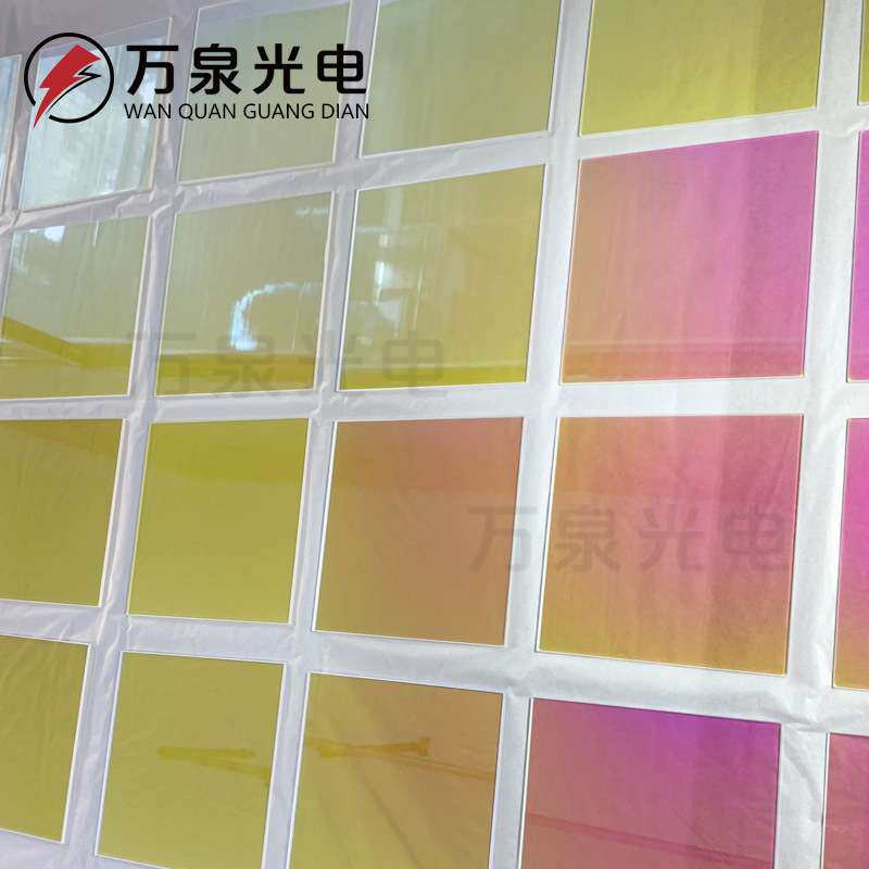 隔热石英玻璃 紫外线UV灯管冷镜 反光片 200*200*3镀膜石英片