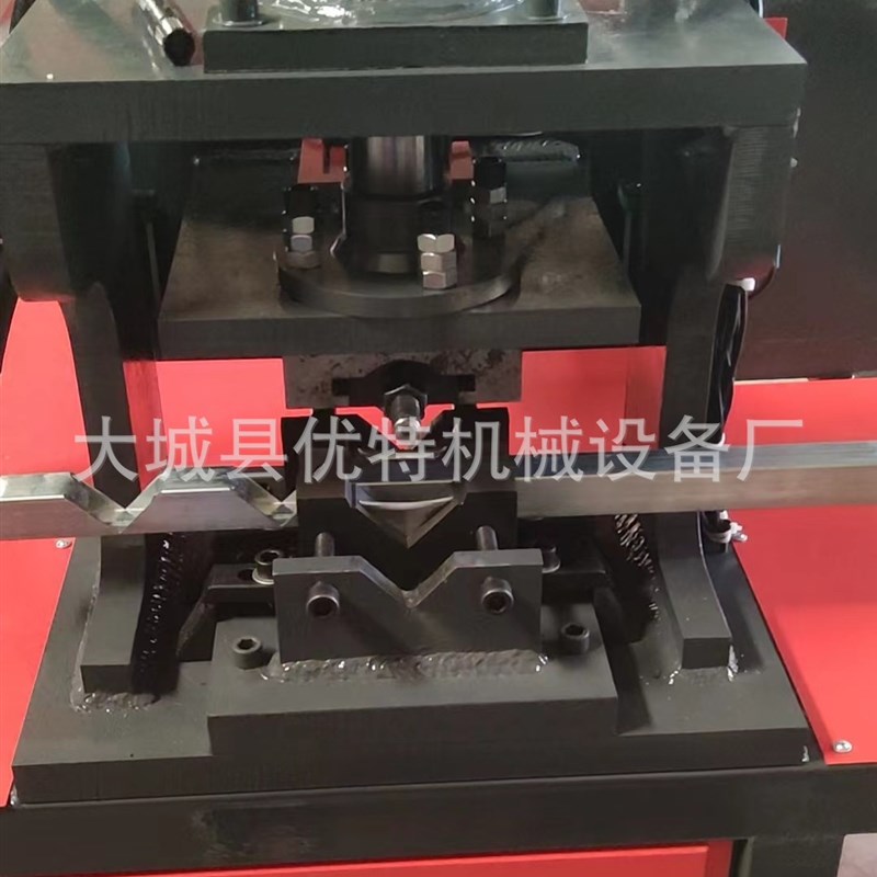 护栏圆管冲弧机液压坡口机方管切90度角铁管材压弧机模具铁板冲孔