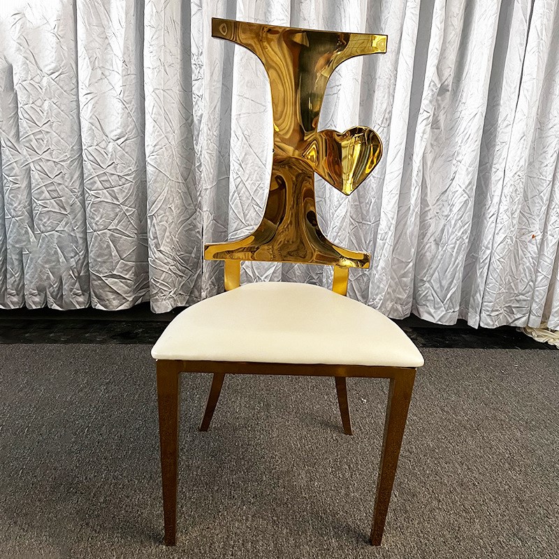轻奢金色不锈h钢餐椅简约后现代时尚欧式酒店餐厅宴会厅凳子家用