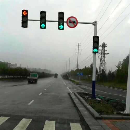 外壳闪光交通灯 安全警示人行信号H灯 led三色交通红绿灯