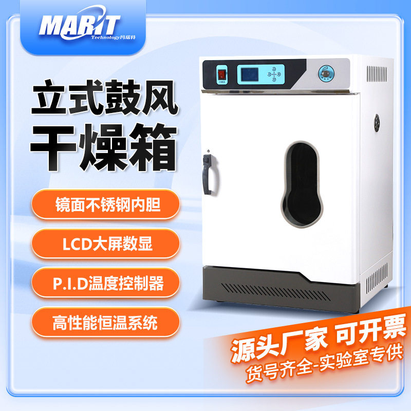 精密控温立式电热鼓风干燥箱双风道循环无温差实验室恒温干燥