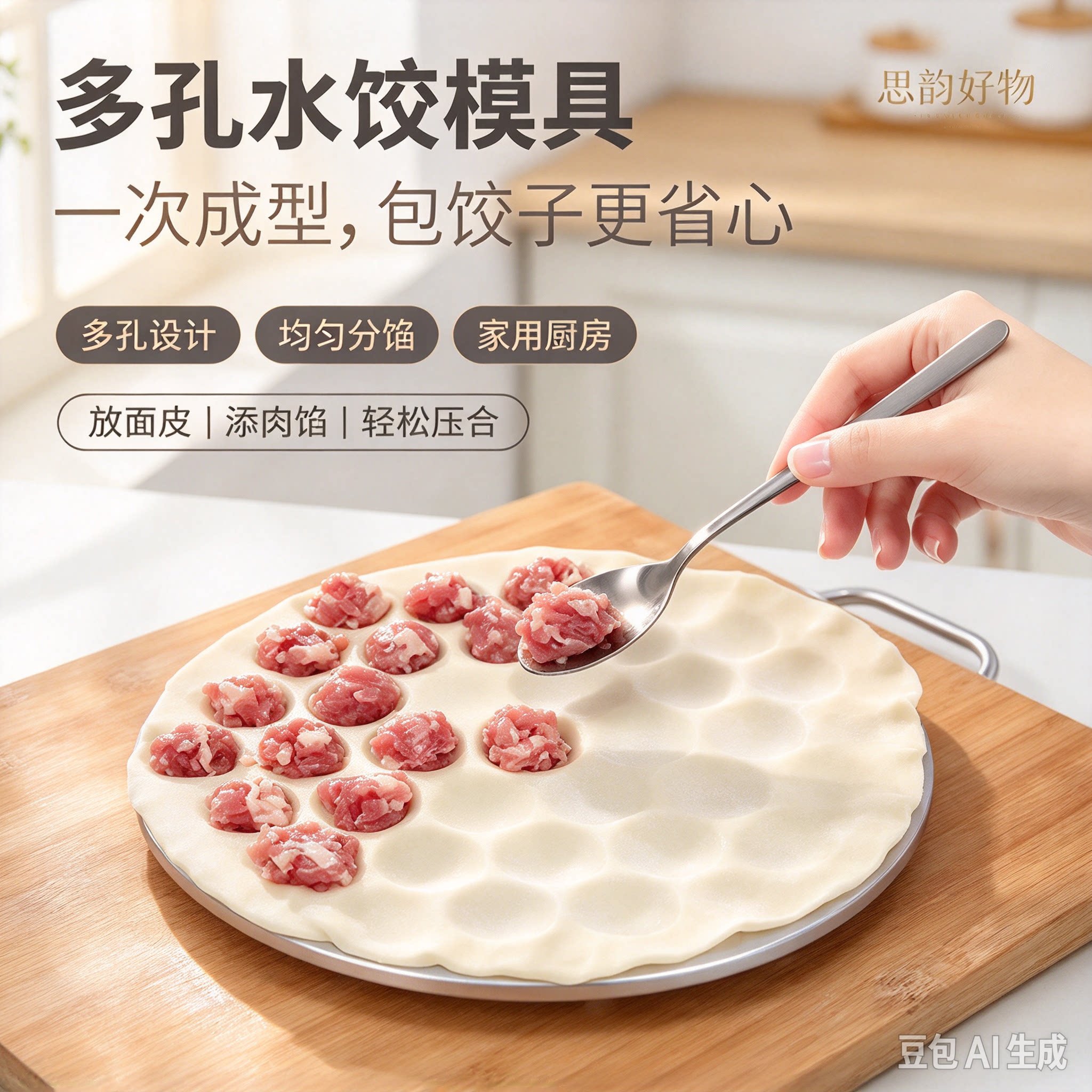 懒人6边饺子模家用厨房37孔饺子模快速包馄饨器包饺子模具SH