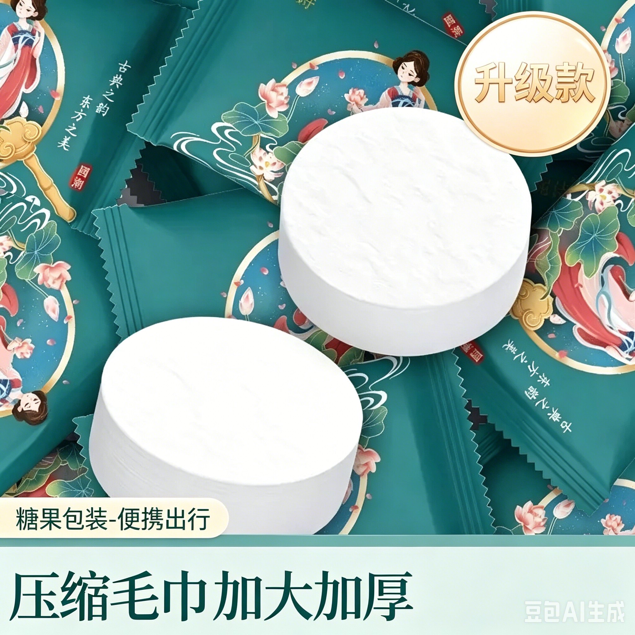 【爆款】国潮压缩大毛巾30*50cm加厚一次性压缩毛巾洗脸巾母婴SH