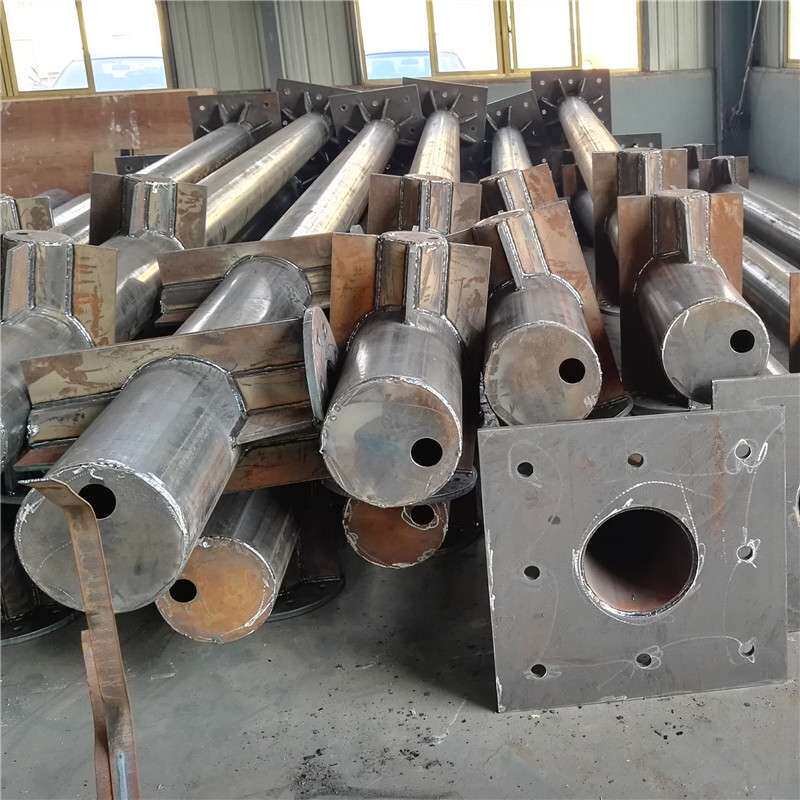 厂家标志立杆 热镀锌钢管 交通公路悬壁F杆 立柱杆件监控杆八角管