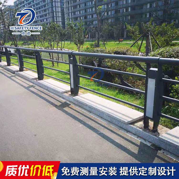 众达供应防撞桥梁护栏 河道304不锈钢栏杆 市政工程桥梁景观护栏