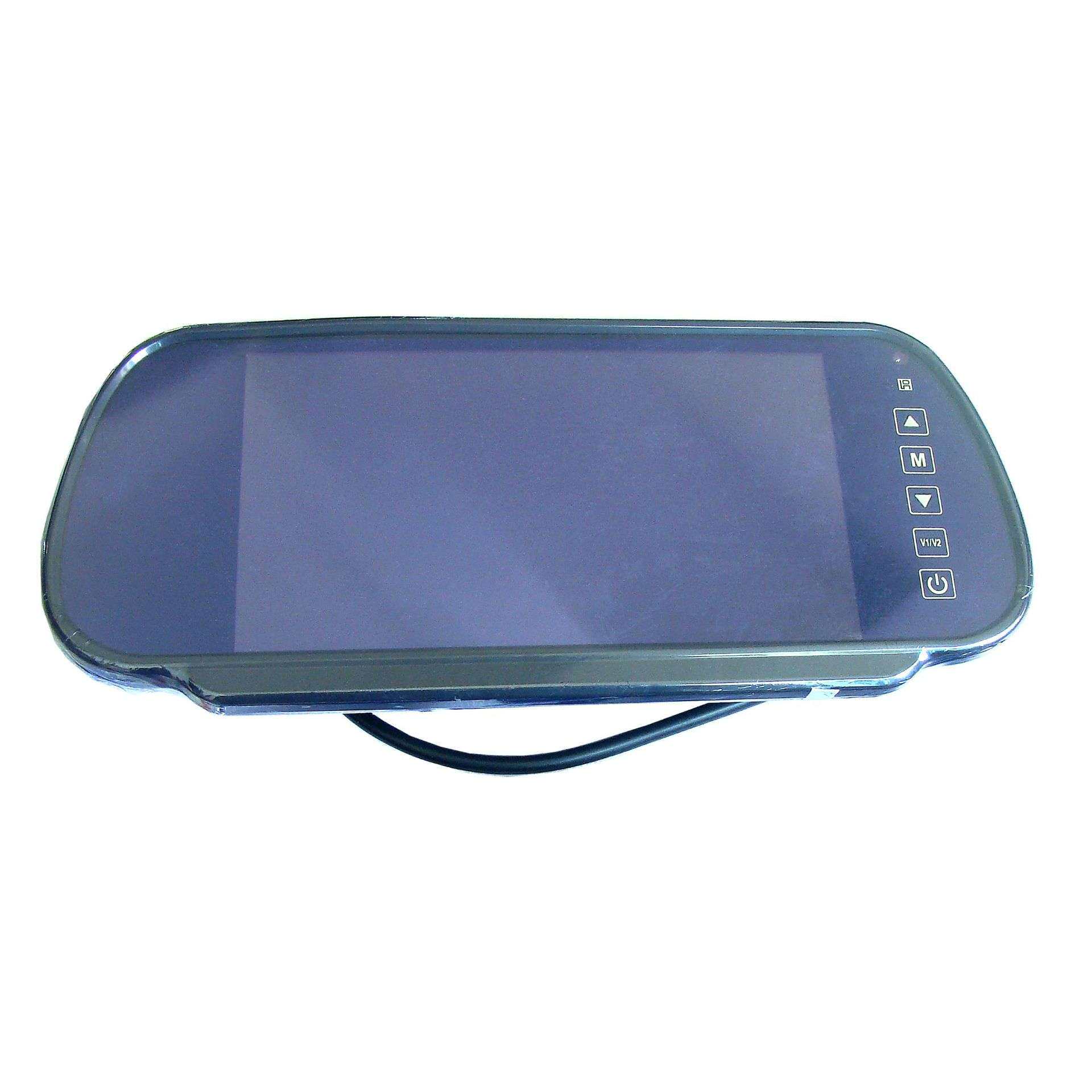 DC12-24V带遮阳罩7寸车载显示器,2路视频输入,支架可选T-M7001
