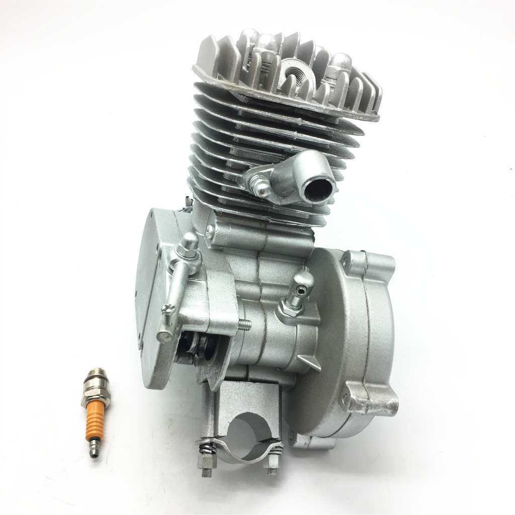 改装自行车配件 发动机 整机头 银色 50CC ENGINE MOTOR BIKE