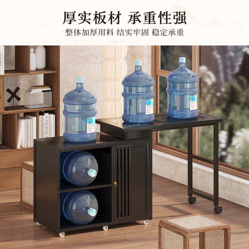 现代简约茶桌组合阳台可移动旋转功夫泡茶一体家用小户型茶几茶台