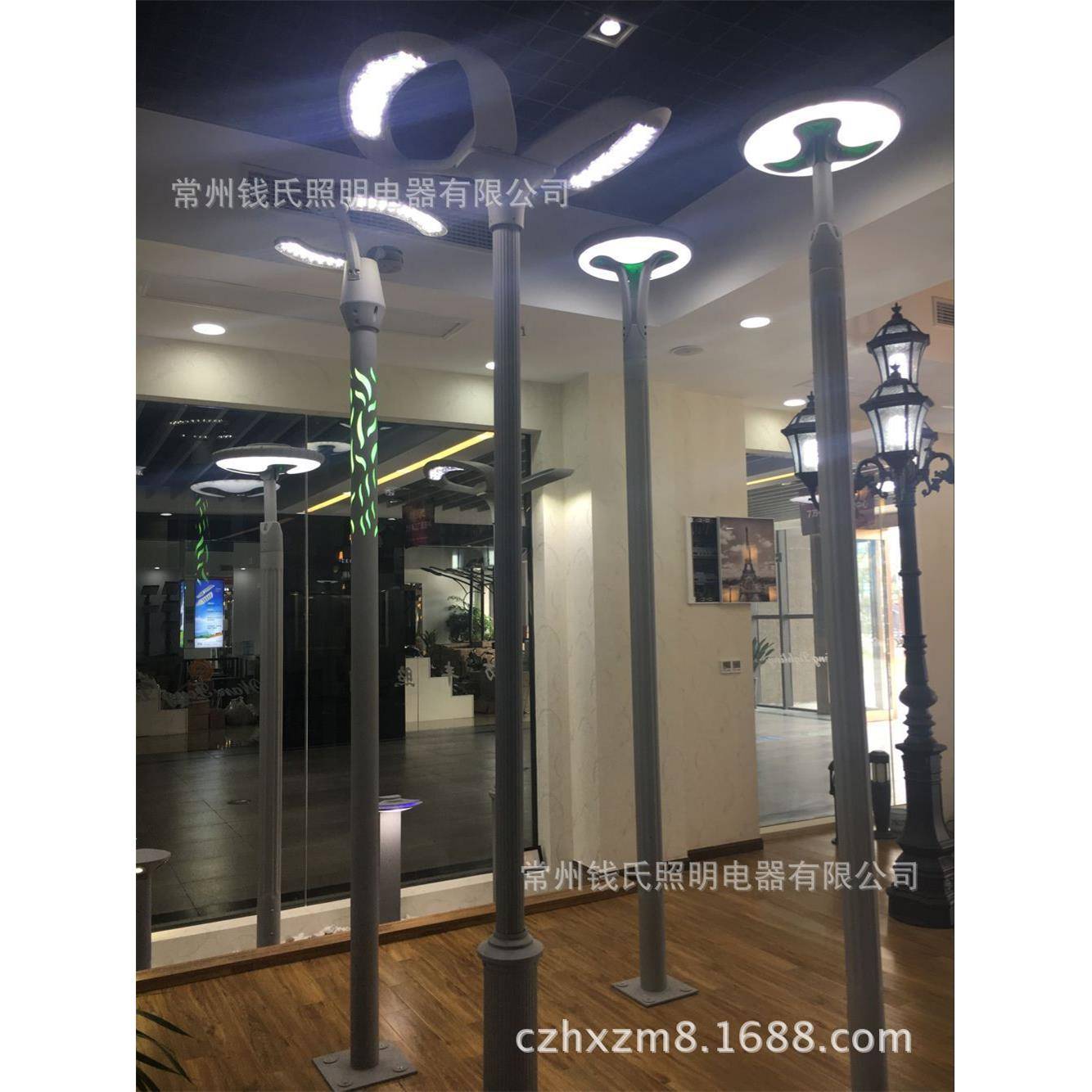 生产 LED天使之光 铝型材灯具 景观灯三叉式3米庭院灯
