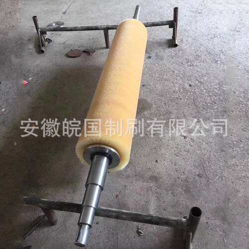 铝板铜板清洗机毛刷辊 拉弯桥毛刷辊工业除尘尼龙丝毛刷辊