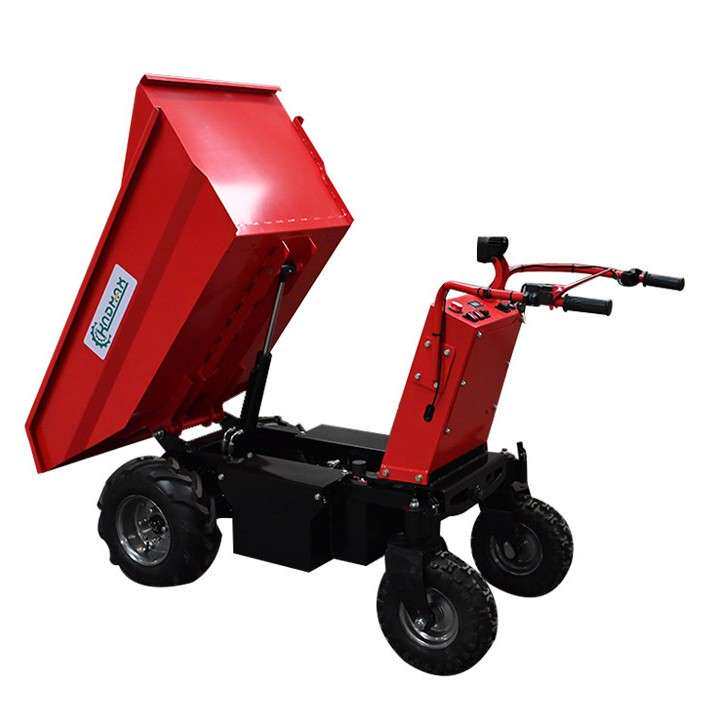 出口立式翻斗车农业小型搬运车小型农用滑移运输车电动翻斗车
