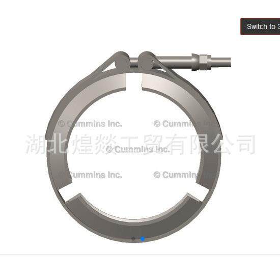 供应康明斯QSK60柴油发动机总成发动机排气管卡子卡箍3089765