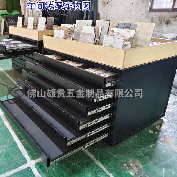 木地板抽屉展示架 石材样品展示架 瓷砖样品收纳架 岩板样板盒柜
