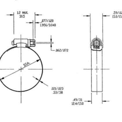 PRECISION BRAND  全不锈钢B-HS系列 软管夹 卡箍 抱箍