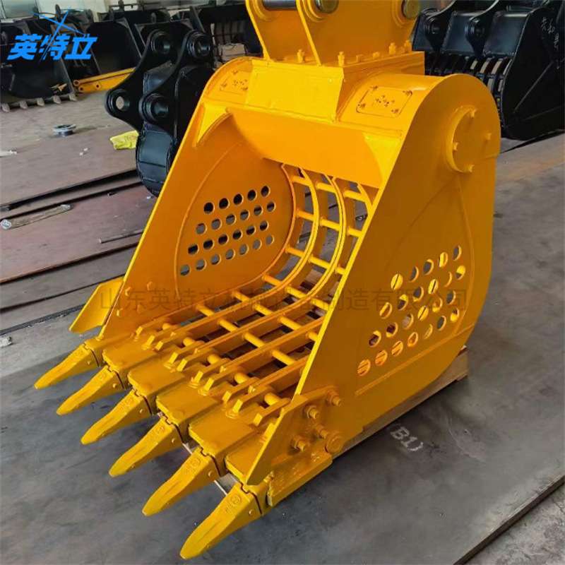 Excavator equipment vibration net combat河道清理液压筛石器