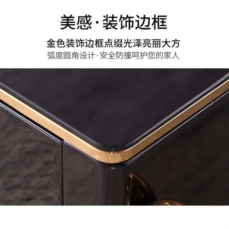 北欧轻奢电视柜茶几组合套装后现代简约意式风格小户型客厅地柜子