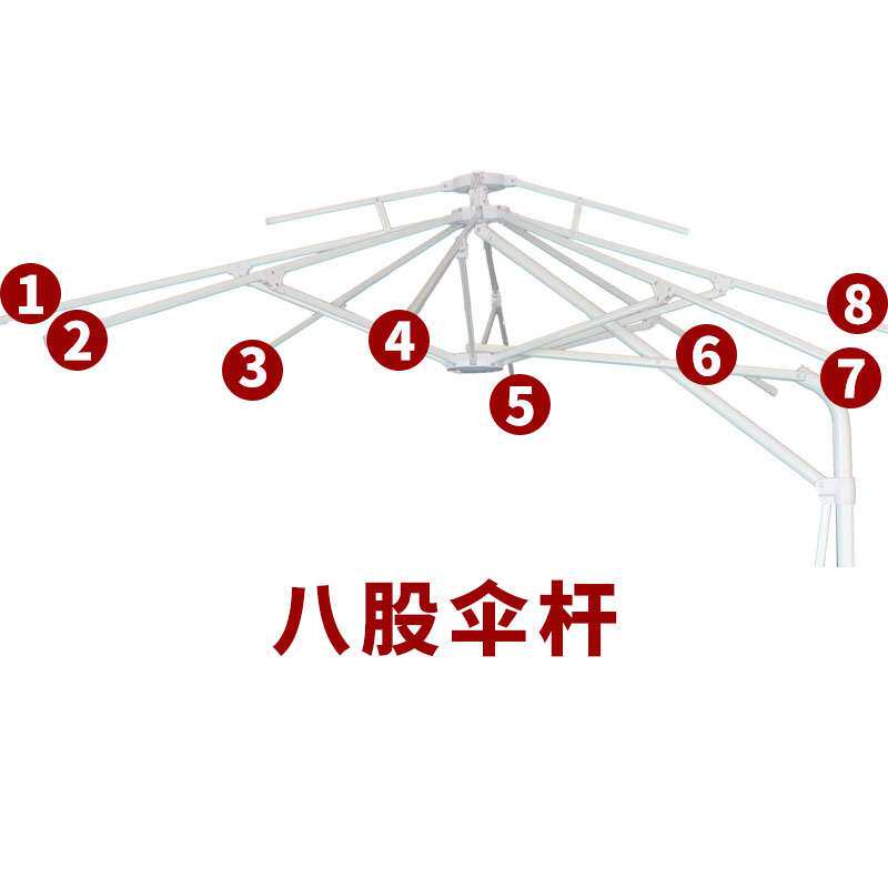 户外伞遮阳伞香蕉伞防雨防晒大太阳伞3米广告摆摊室外桌椅庭院伞