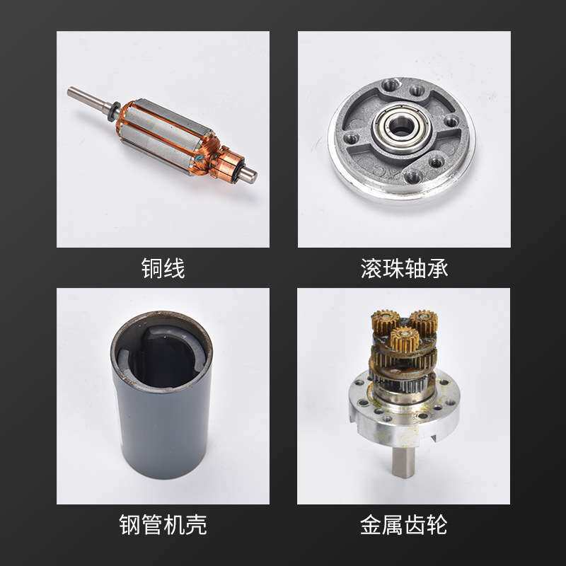 厂家38永磁12V行星齿轮减速电机 24伏调速大扭矩直流有刷变速马达