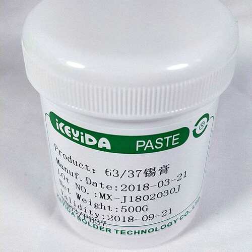 KEYIDA科亿达SN63PB37焊锡膏500g  免洗锡浆 有铅锡膏锡泥