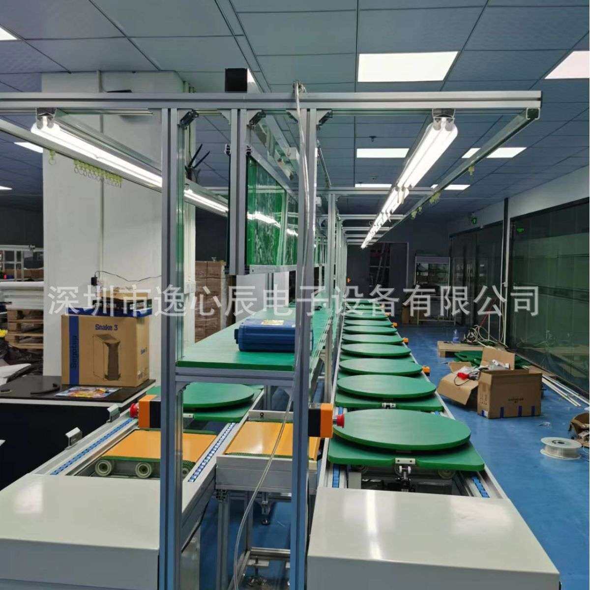 江苏总装线方案设计34寸显示屏生产合型流水线全套设备按需制作