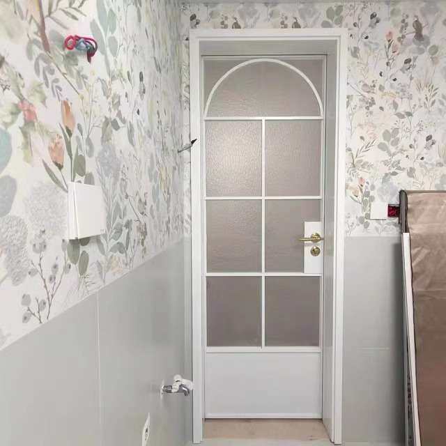 平开门家装洗手间老铁门钛镁铝合金钢化玻璃卫生间门浴室门玻璃门
