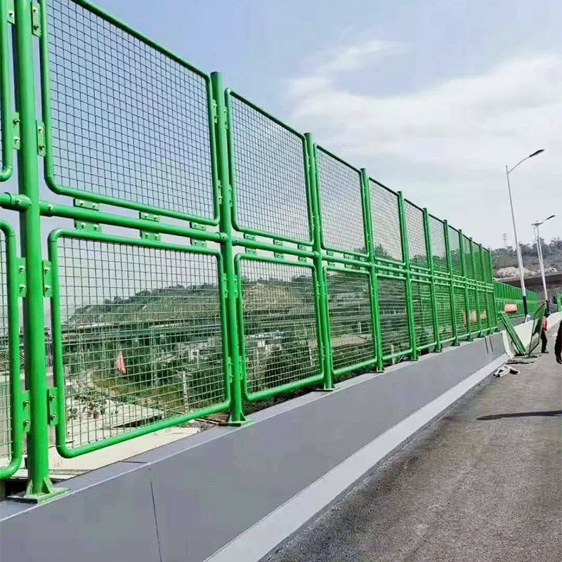 高速公路防抛护栏网n道路高架桥河道两侧防抛网铁丝菱形桥梁防眩