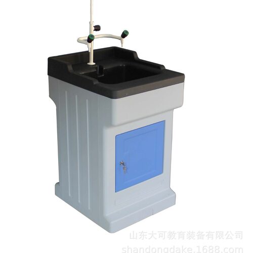 化学生物实验教室学生PP塑料水槽柜带滴水架带锁柜门厂家批发