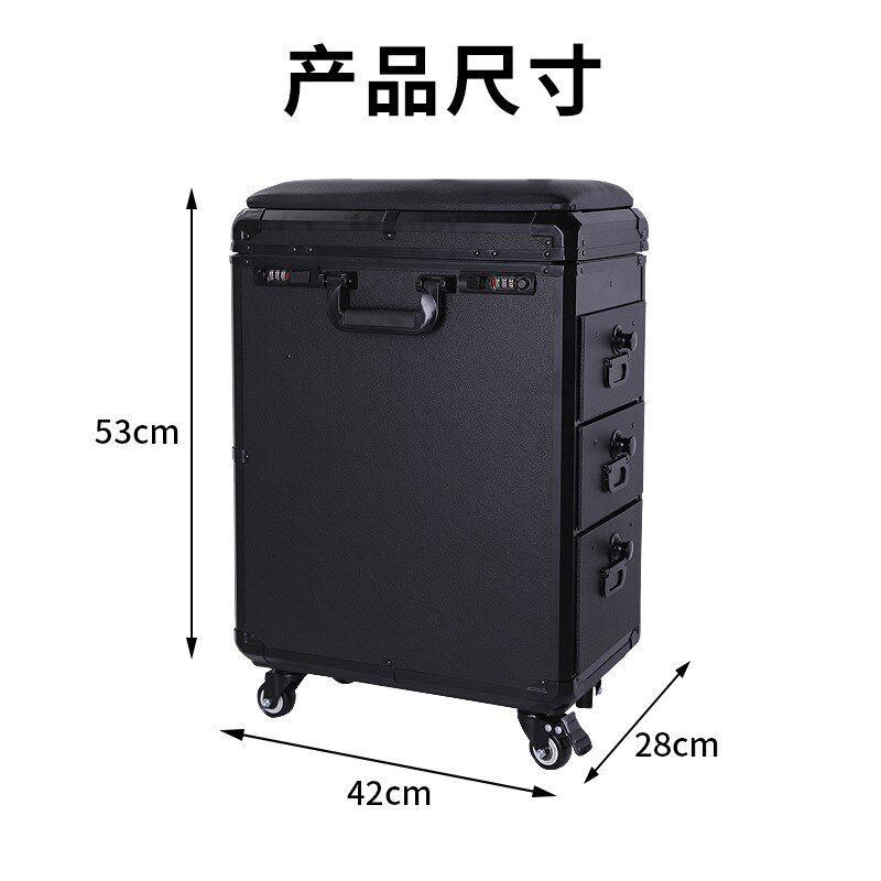 异龙纹身器材多功能便携工具箱纹身师拉杆箱多层大容量