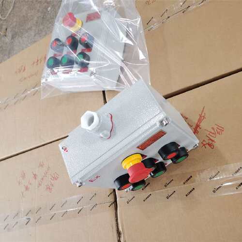 防爆按钮盒控制LBZ操作柱开关急停二三档旋钮指示灯防爆箱