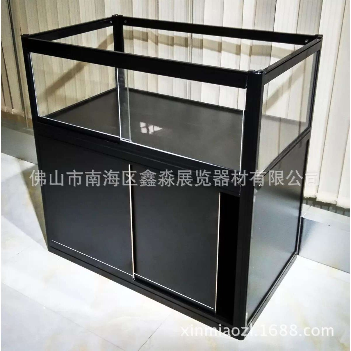 展览成品折叠式展柜 钛合金便携式货架 展会珠宝会议铝折叠柜厂家