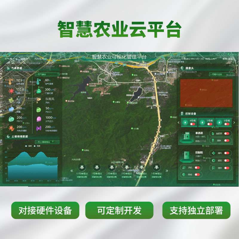 农业云平台集成开发大数据后台管理系统物联网APP智能控制系统