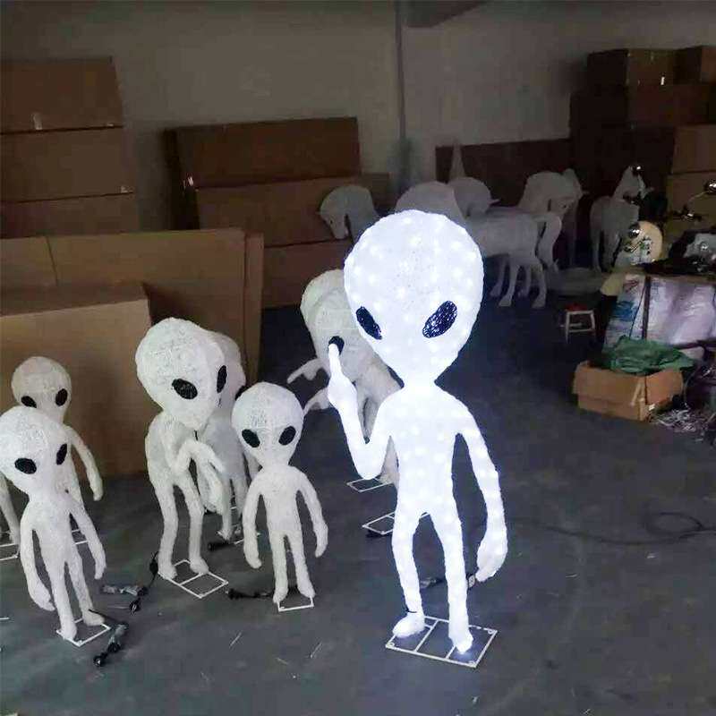 led滴胶外星人造型灯广场园林草坪装饰景观灯户外仿真造型灯摆件