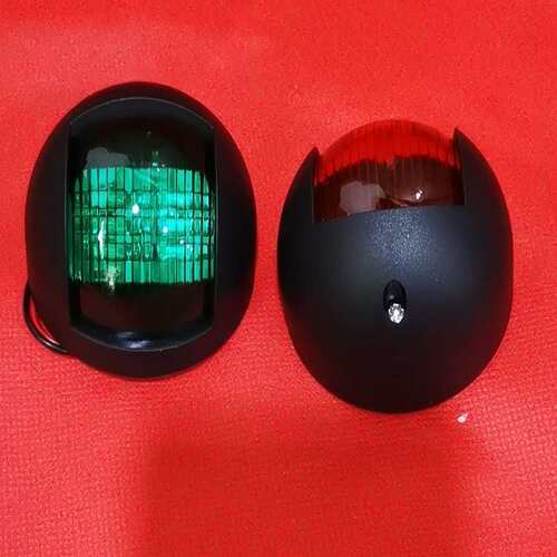 E02067游艇左右舷灯红色绿色灯罩112.5°DC 12V24V 2.5W信号灯