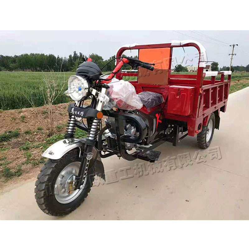 汽油摩托三轮车 农用代步汽油载重王 工地运输带高低速自卸车