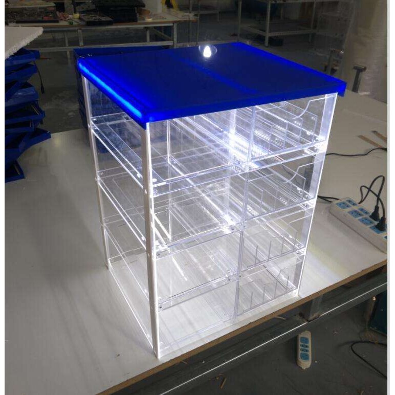 亚克力打灯展示架有机玻璃展示盒透明盒子北京厂家直销品质保证