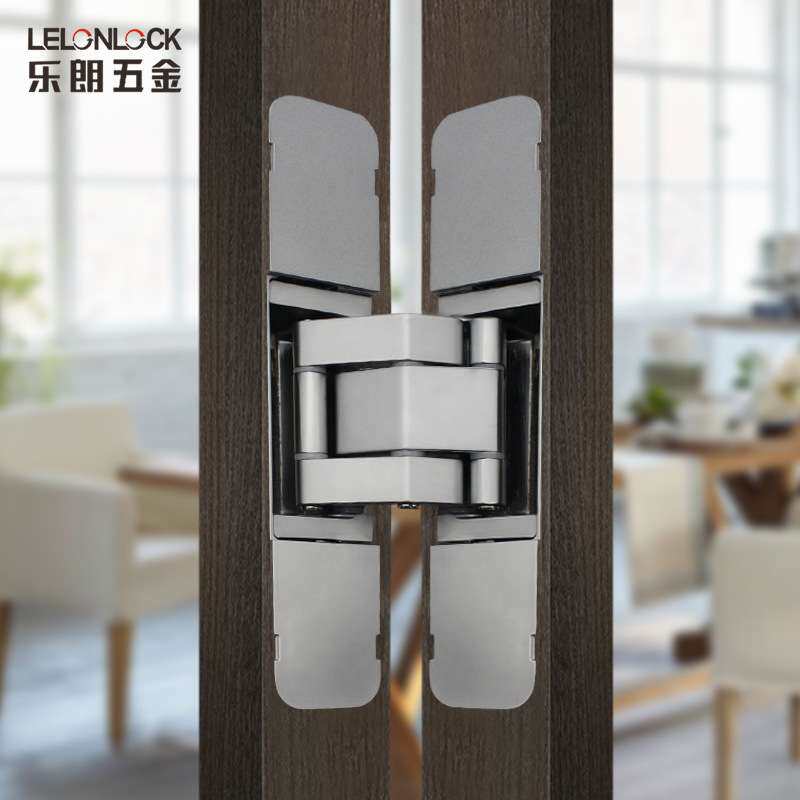 锌合金暗绞链 40KG隐形门铰3D合页三维可调暗藏式铰链 隐藏式合页