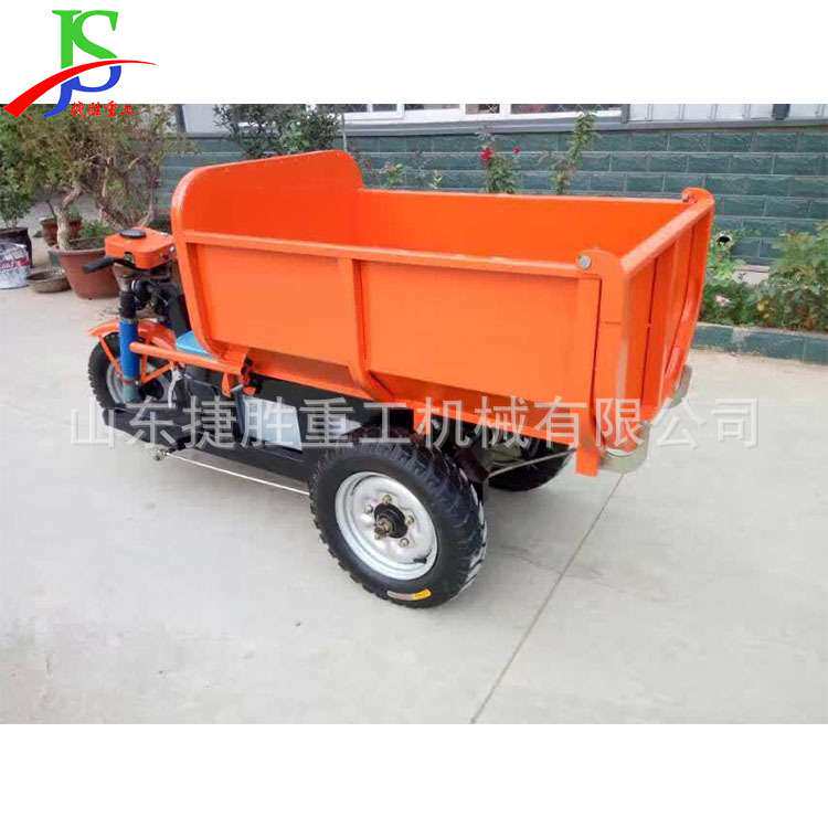 小型建筑工地三轮车 沙石运输小型工程翻斗车 48V电动三轮拉货车