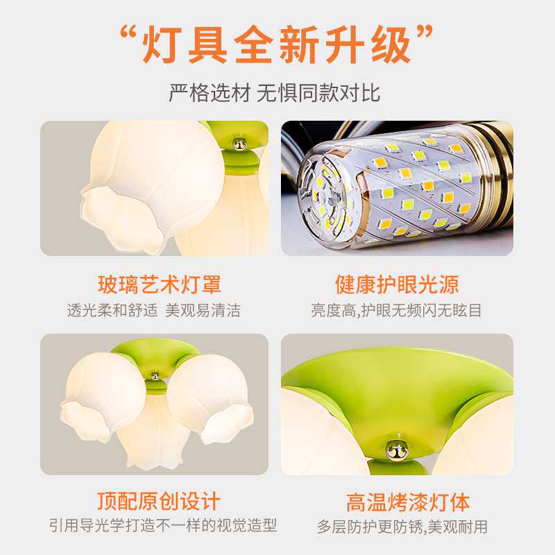 地中海吸顶灯奶油风卧室灯美式阳台过道玄关入户小吸顶灯