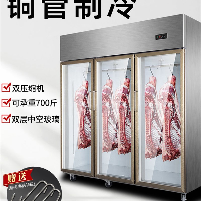挂肉柜商a用大容量鲜肉冷藏保鲜冷冻立式展示冰柜挂猪牛羊肉柜