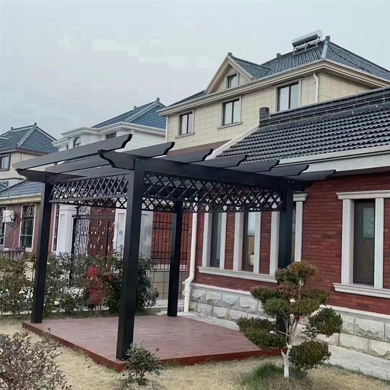 全景落地窗铝合金凉亭 隔音隔断铝F合金门窗 花园阳台顶棚凉亭