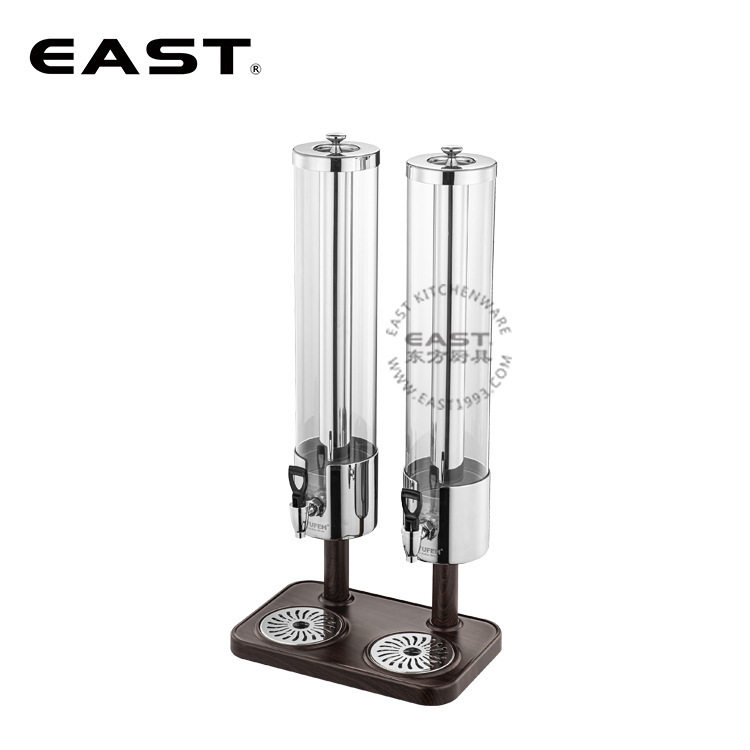 木纹PC透明双头果汁鼎【EAST东方厨具】酒店设备