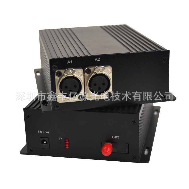 供应广播级1路2路4路8路单双向卡侬I口音频光端机平衡音频对讲