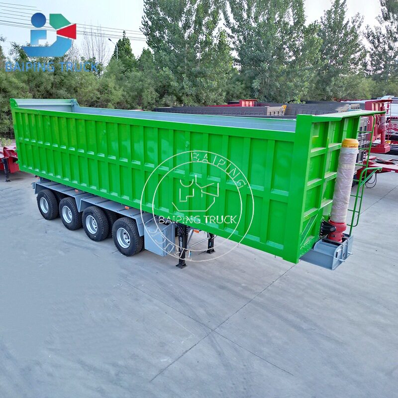 出口 U型后翻自卸车 中亚U型自卸运输半挂车 中亚自卸运输半挂车