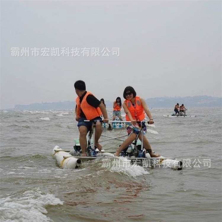 水上乐园观光游乐船公园烧烤船网红透明船水上脚踏自行车水上单车