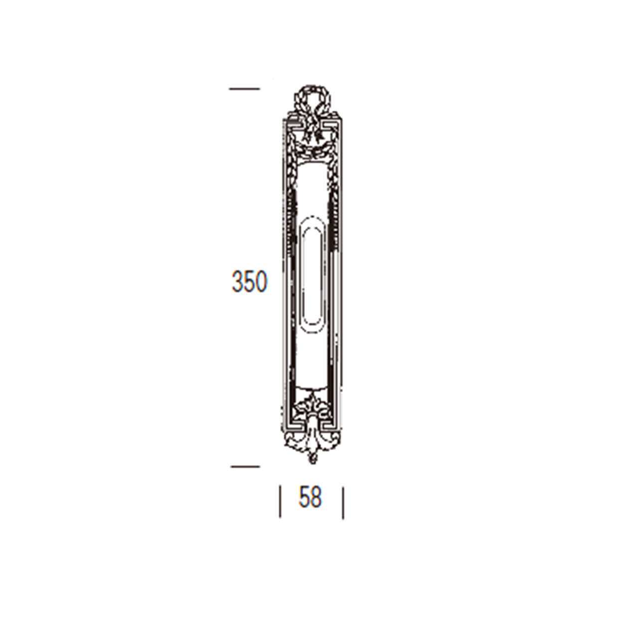 意大利进口Salice Paolo家具暗拉手3301S家具橱柜移门隐藏拉手