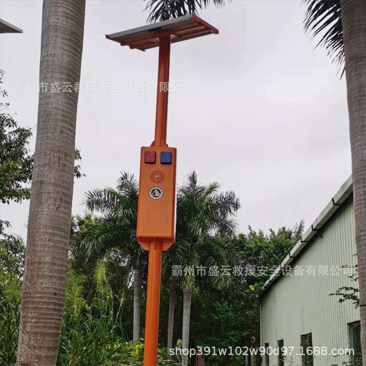 远程对讲森防语音提示杆 太阳能防火宣传杆 林区红外线感应警示器