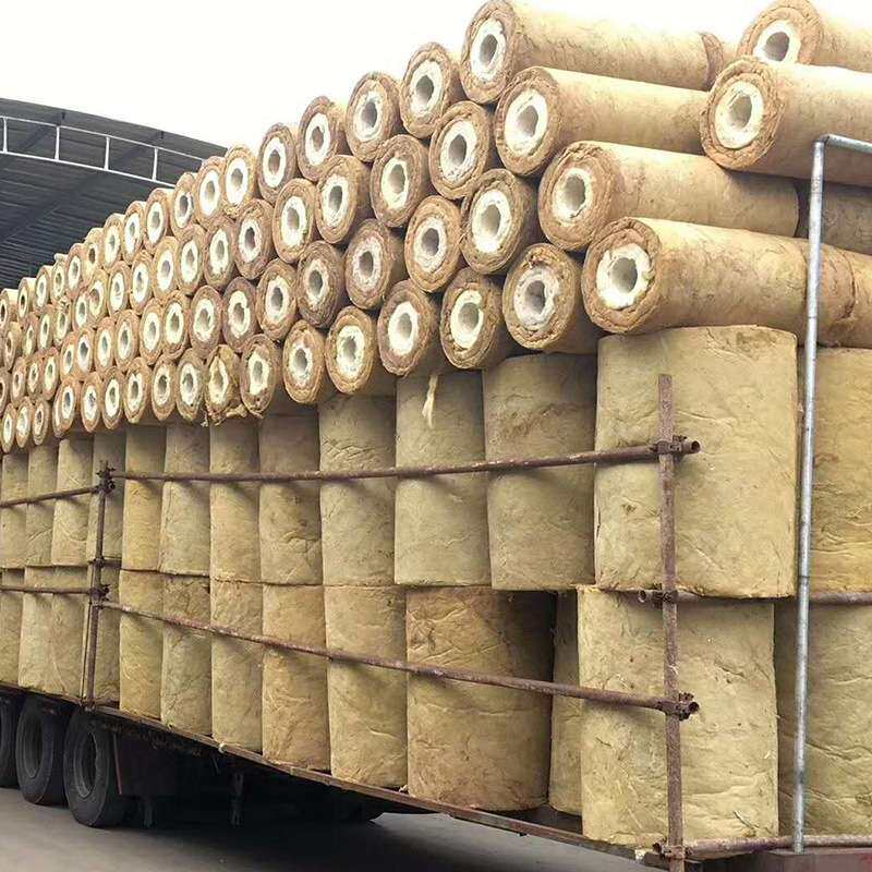 保温岩棉管复合铝箔耐高温降噪隔热棉工业锅炉蒸汽管道隔热岩棉管
